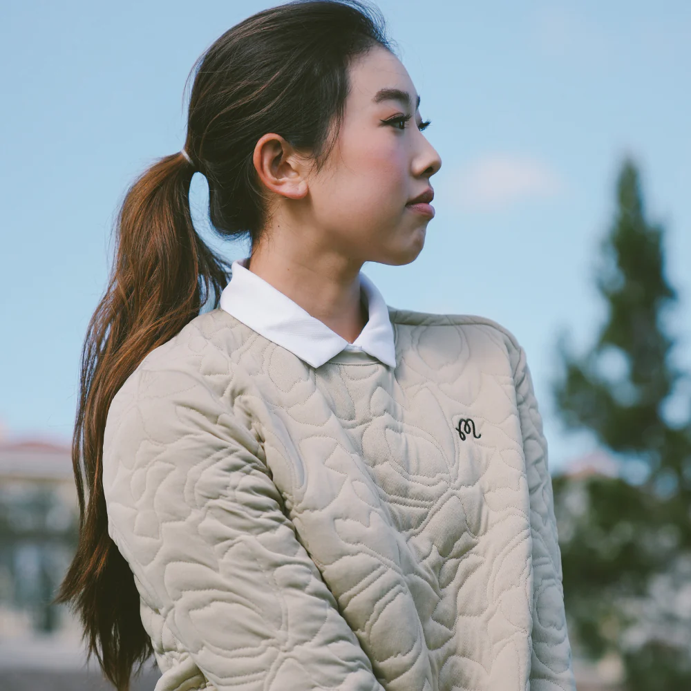 woman wearing vest sweater